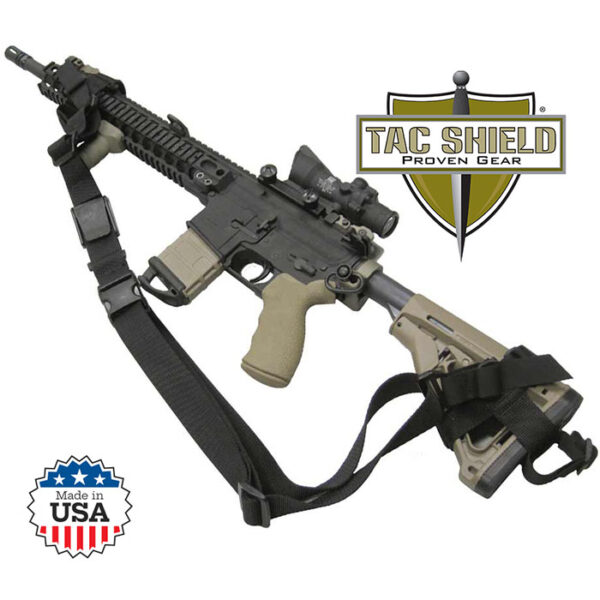 Combat Sling Universal 3 Point Black 1 1/2 inch