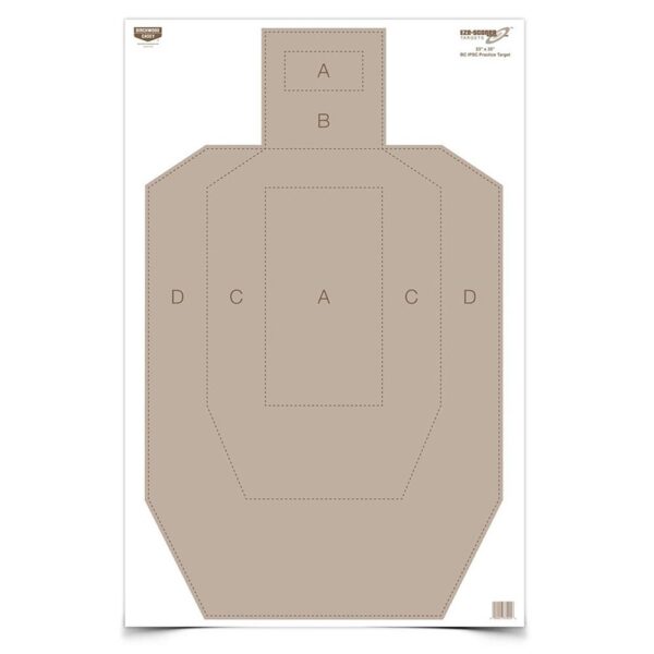 Birchwood Casey EZE-Scorer Paper Practice Targets 23" x 35" IPSC 100/ct