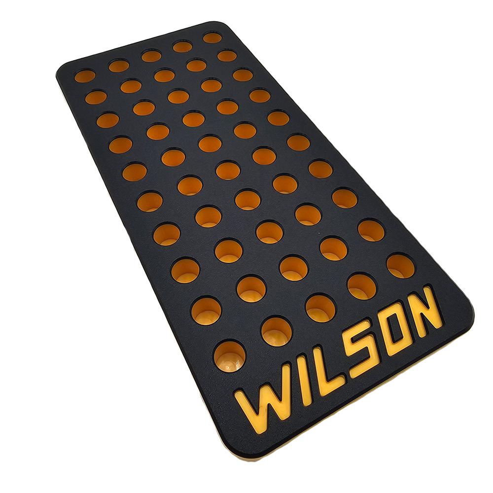 L.E. Wilson Reloading Tray .380" 50 Hole Black/Yellow