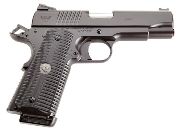 Wilson Combat ACPCOM9 ACP Commander 9mm Luger 10+1 4.25" Stainless Match Grade Barrel, Black Serrated Carbon Steel Slide, Black Armor-Tuff Carbon Steel Frame w/Beavertail, Black G10 Eagle Claw Grip