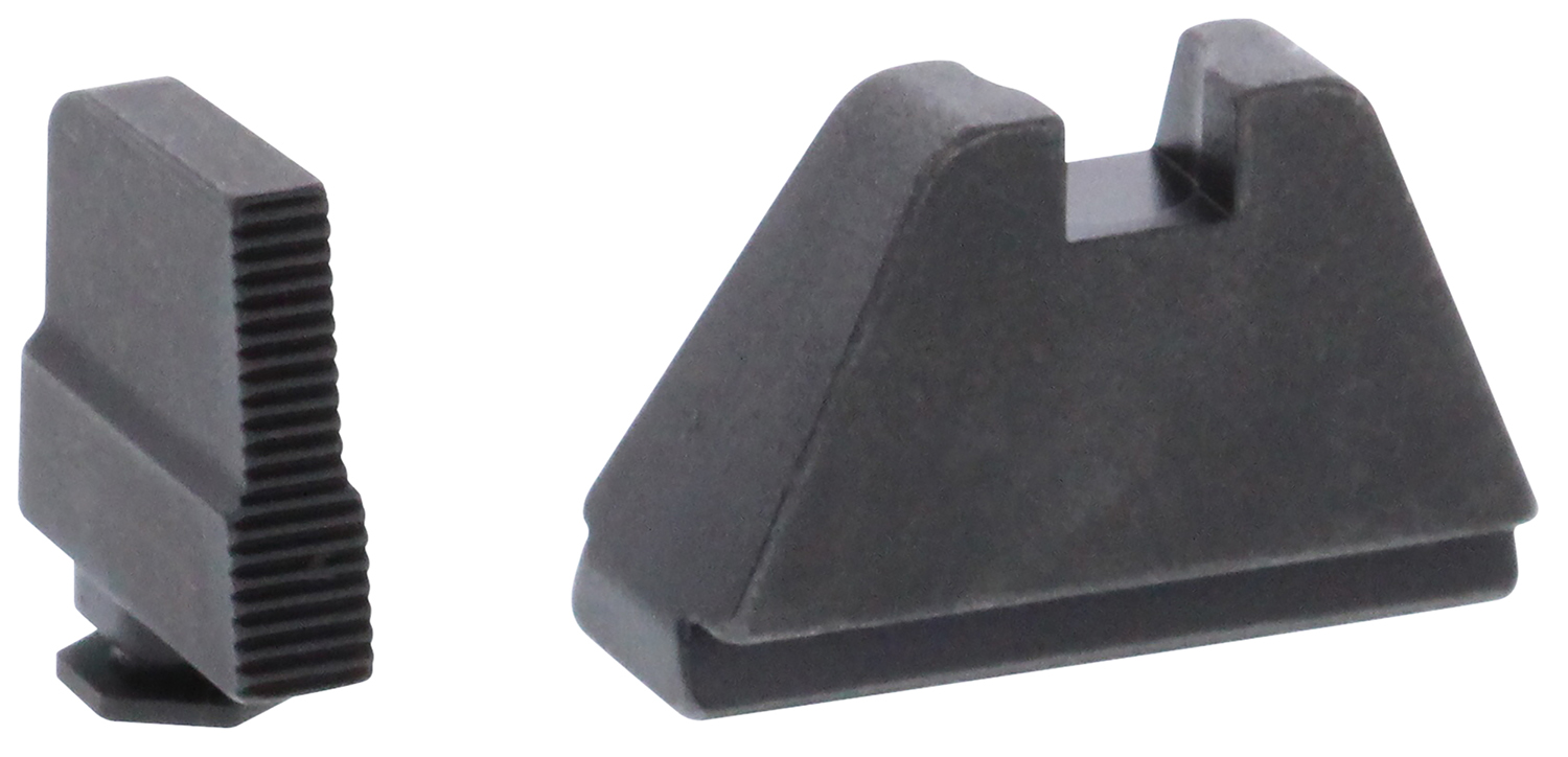 AmeriGlo GL507 Optic Compatible Sight Set for Glock  5XL Tall Serrated Front Sight-Black Rear Sight