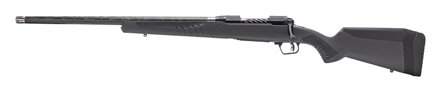 Savage Arms 57716 110 UltraLite Full Size 270 Win 4+1 22" Carbon Fiber Threaded Barrel, Black Melonite Drilled & Tapped Stainless Steel Receiver, Adj AccuStock Matte Gray Synthetic Stock, Left Hand
