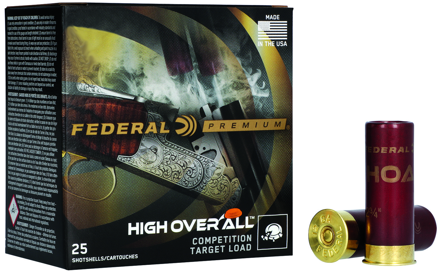 Federal HOA4109 Premium High Over All 410Gauge 2.50" 1/2oz 9Shot 25 Per Box/10 Case