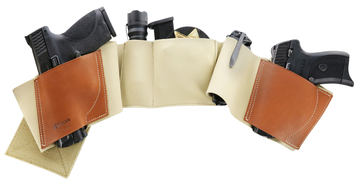 Galco UWKHSM2 UnderWraps 2.0 Khaki Small Leather/Nylon Handgun