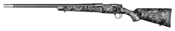 Christensen Arms 8010618000 Ridgeline FFT 308 Win 4+1 20" Carbon Fiber/Threaded Barrel, Stainless Steel, Black with Gray Accents Stock, Left Hand