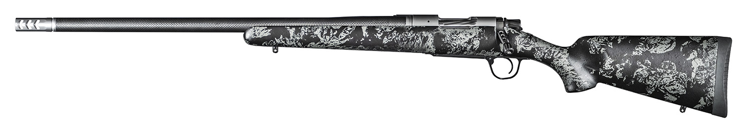 Christensen Arms 8010618000 Ridgeline FFT 308 Win 4+1 20" Carbon Fiber/Threaded Barrel, Stainless Steel, Black with Gray Accents Stock, Left Hand