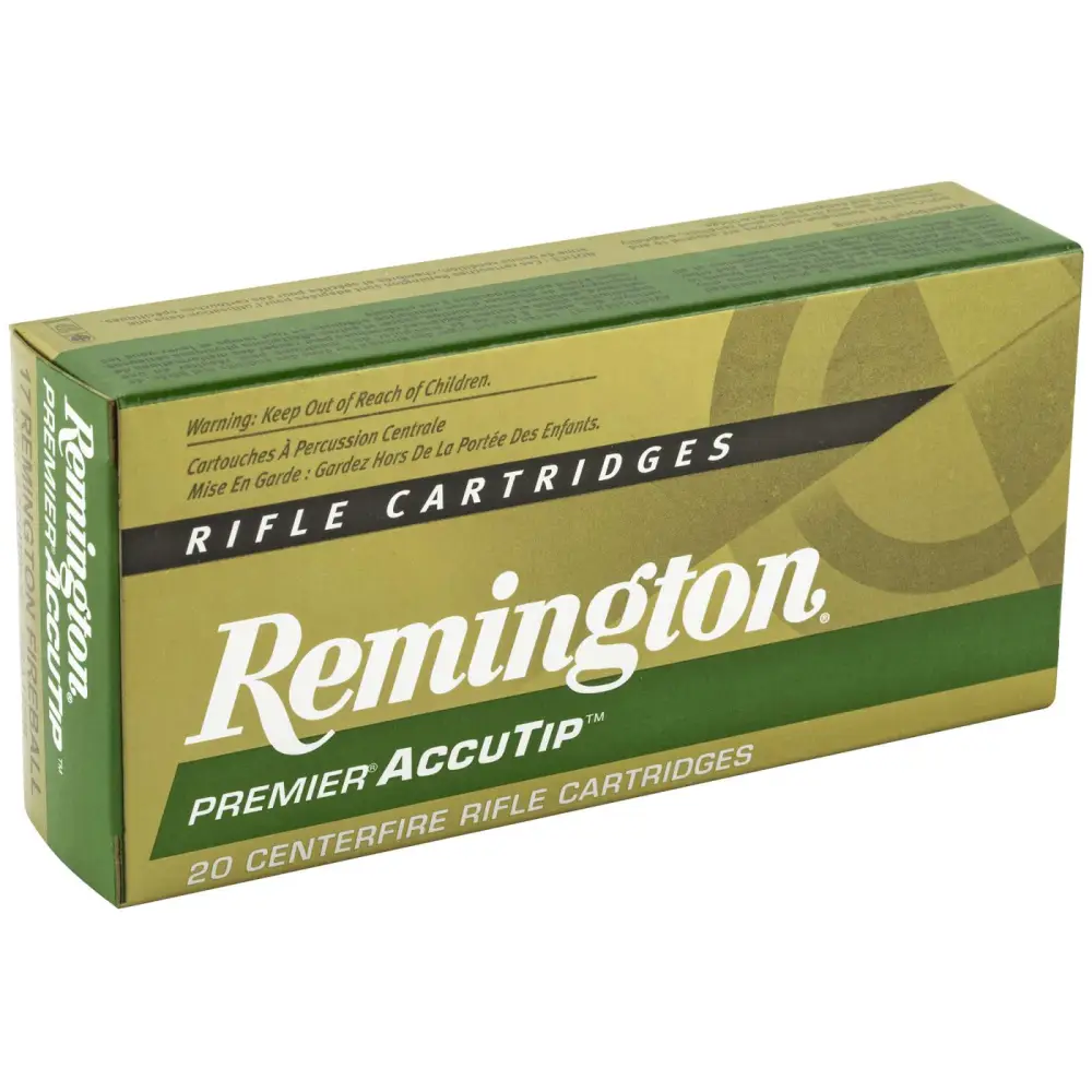 REMINGTON PRA17FB 17 REMINGTON FIREBALL 20GR ACCUTIP-V 20 RD/BX 10 BX/CS