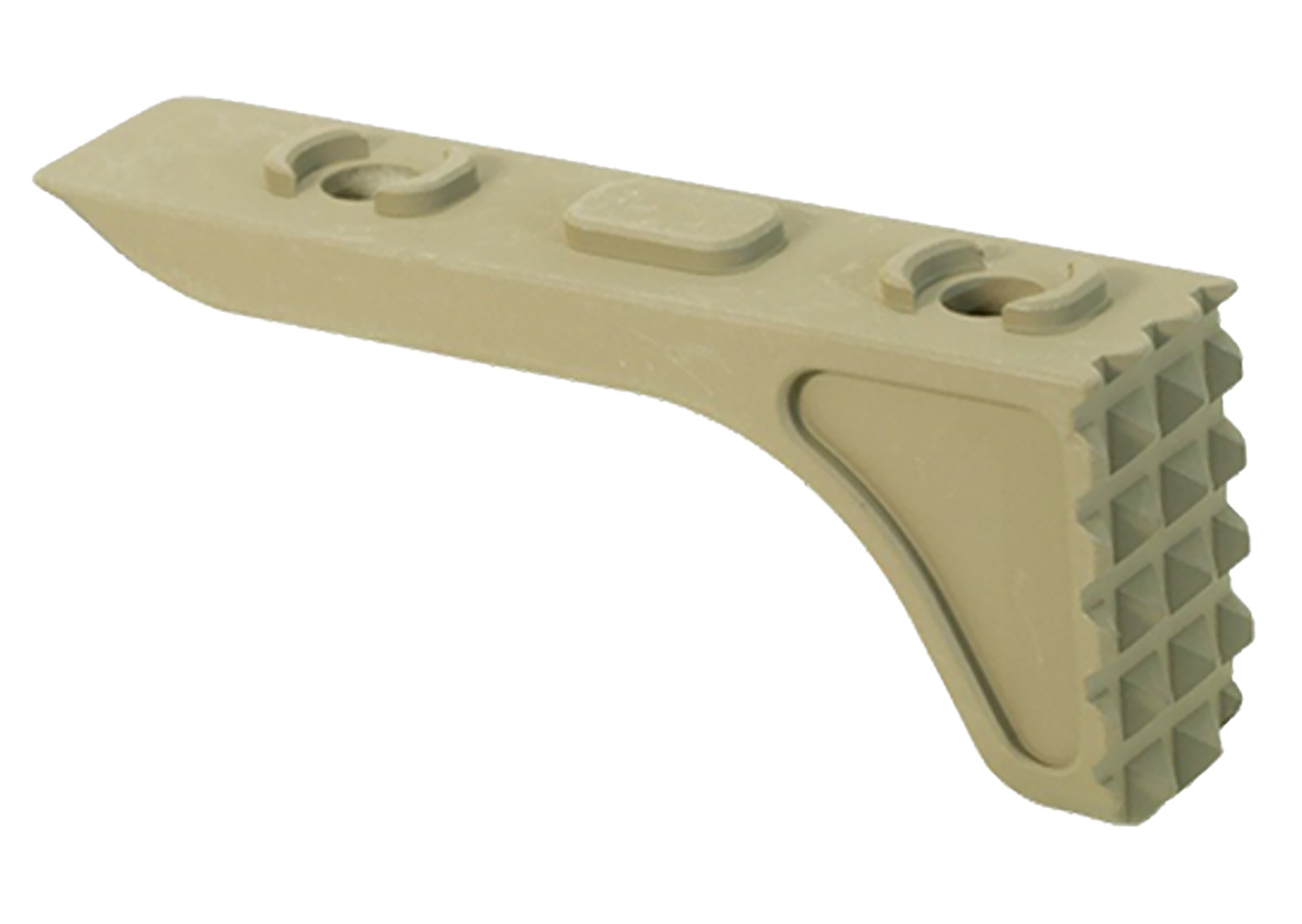 Timber Creek Outdoors MRBSFDE Rugged Barrier Stop Flat Dark Earth Aluminum M-LOK