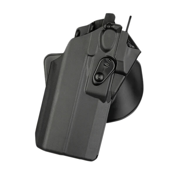 Safariland 7378RDS28327411 7378-7TS-ALS  Black SafariSeven Fits Glock19/23 Compatible w/ TLR 7 Light Belt Loop/Paddle Mount Right Hand