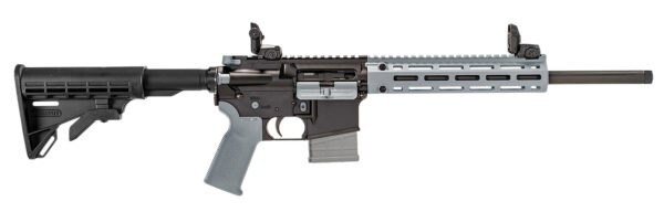 Tippmann Arms A101337 M4-22 LTE 22 LR 10+1 16" Black Parkerized Threaded Barrel, Matte Black Aluminum Receiver w/Picatinny Rail, Wolf Gray M-LOK Handguard Composite Forend, Black Polymer Stock, Gray G