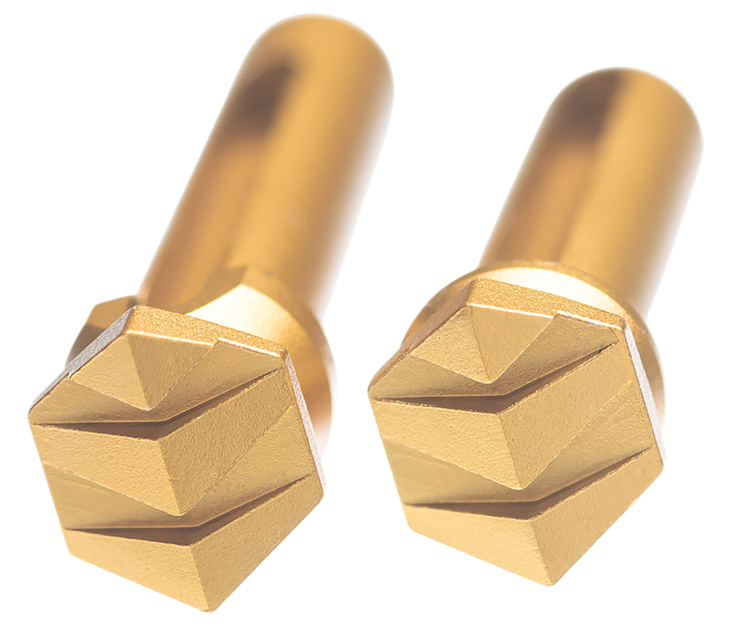 Tyrant CNC TDAR15TPGOLD Takedown Pins Enhanced AR-15 Gold Aluminum