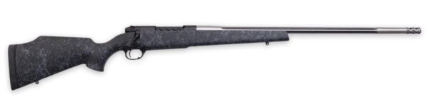 Weatherby MAM01N25RWR6B Mark V Accumark 25 WBY RPM 4+1 24" Spun Stainless w/Graphite Black Cerakote Fluted Threaded Barrel, Graphite Black Cerakote Steel Drilled & Tapped Receiver, Matte Black w/Spide