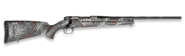 Weatherby MBP01N270NR3B Mark V Capra 270 Win 2+1 21" Graphite Black Cerakote Fluted Threaded Barrel Titanium Receiver Drilled & Tapped Receiver Exposed Carbon w/Gray, White & Rust Sponge Accents Fixed