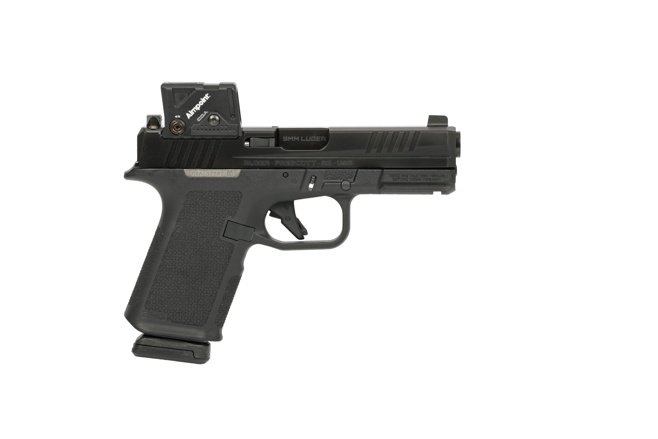 RUGER RXM 9MM BLK/BLK 15+1 4" COA