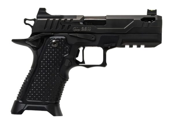 Oa Defense  2311 Pro Elite Compact Frame 9mm Luger 21+1 4.25" Ported Barrel, DLC Black Steel Optic Ready/Serrated Slide, Black Aluminum Frame w/Picatinny Rail, Black Aluminum Grip, Ambidextrous