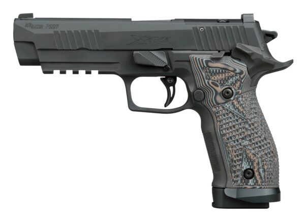 Sig Sauer 226X59XTMSAO P226 XFive Extreme Full Size 9mm Luger 10+1 5" Bull Barrel, Black Nitron Stainless Steel Optic Ready/Serrated Slide & Frame w/Beavertail & Picatinny Rail, Custom Hogue G10 Piran
