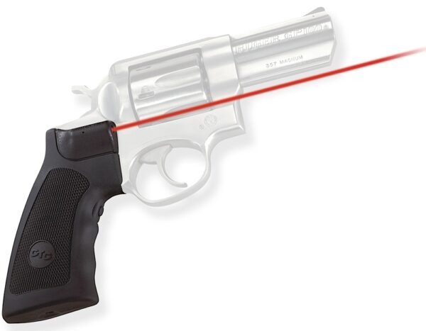 Crimson Trace 011790 Lasergrips  Fits Ruger Alaskan/GP100/Super Redhawk, Red Laser 633nM Wavelength 5mW Output, Black Polymer