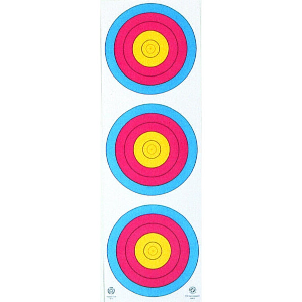 Maple Leaf Target Face 3-Spot Vertical 25 pk.