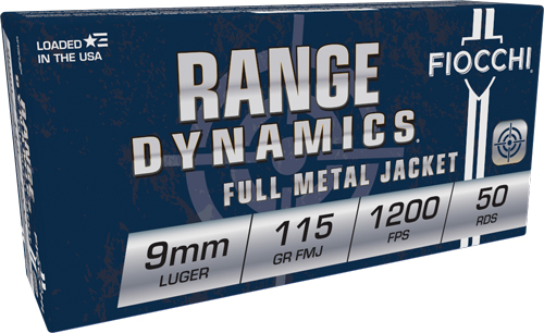 FIOCCHI 9MM LUGER 115GR FMJ - 50RD 20BX/CS