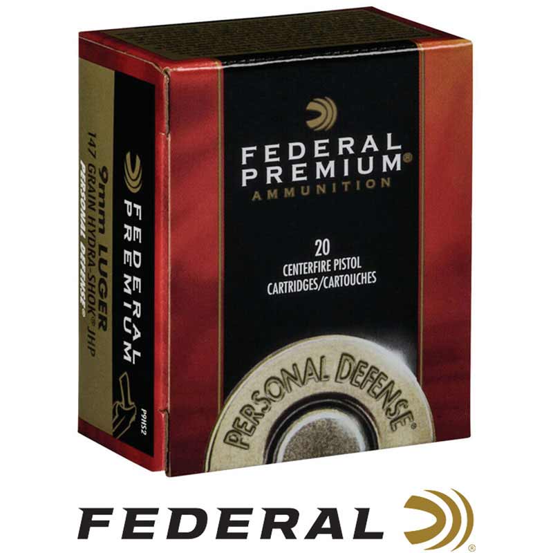 Hydra-Shok 9MM 147 Grain JHP Box of 20