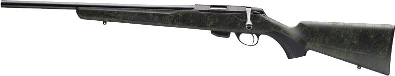 TIKKA T1X LEFT HAND 17HMR 16" - THREADED BLUED/ROUGHTECH EMRLD