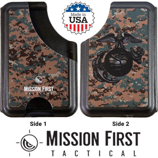 Forest Digicam Every Day Carry Kydex Slim Wallet with Eagle Globe Anchor and RFI
