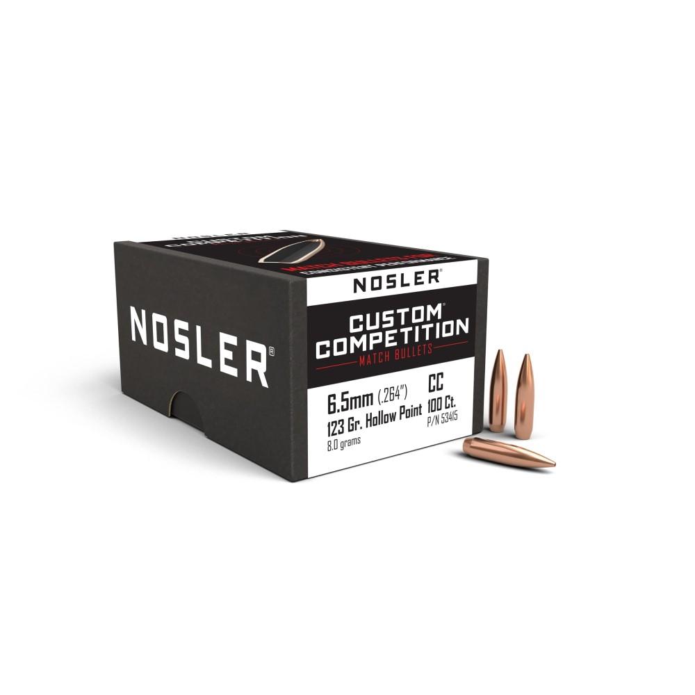 Nosler Custom Competition Rifle Bullets 6.5mm .264" 123 gr HPBT 100/ct