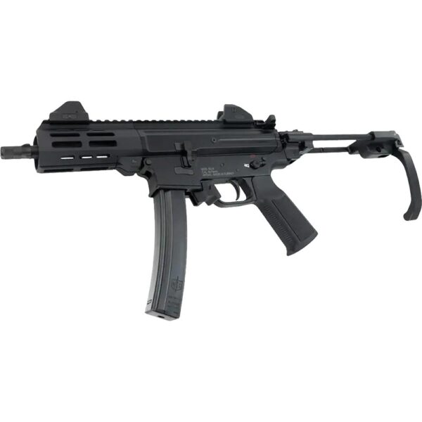 SDS Imports Mac IX Handgun 9mm Luger 30rd Magazines (2) 6.5" 1/2x28 Threaded Barrel Black with J-Brace