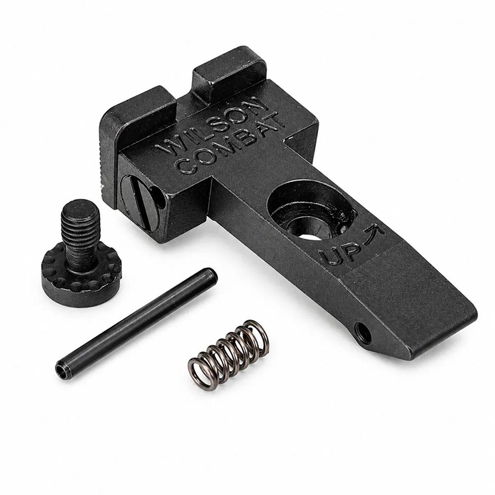 Wilson Combat Ruger GP100 Serrated Blade Handgun Sight Rear Square Notch Black