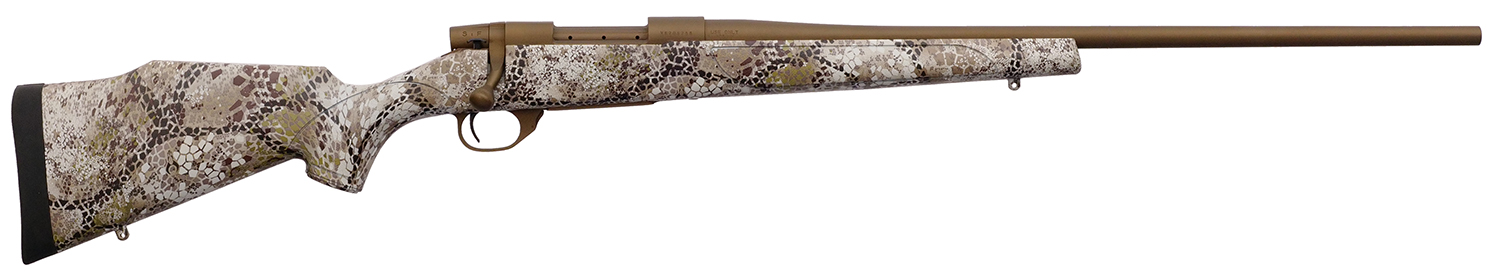 Weatherby VAP256RR4T Vanguard Badlands 25-06 Rem 5+1 24" Burnt Bronze Cerakote #2 Threaded Barrel, Drilled & Tapped Steel Receiver, Badlands Approach Camo Monte Carlo w/Raised Comb Synthetic Stock