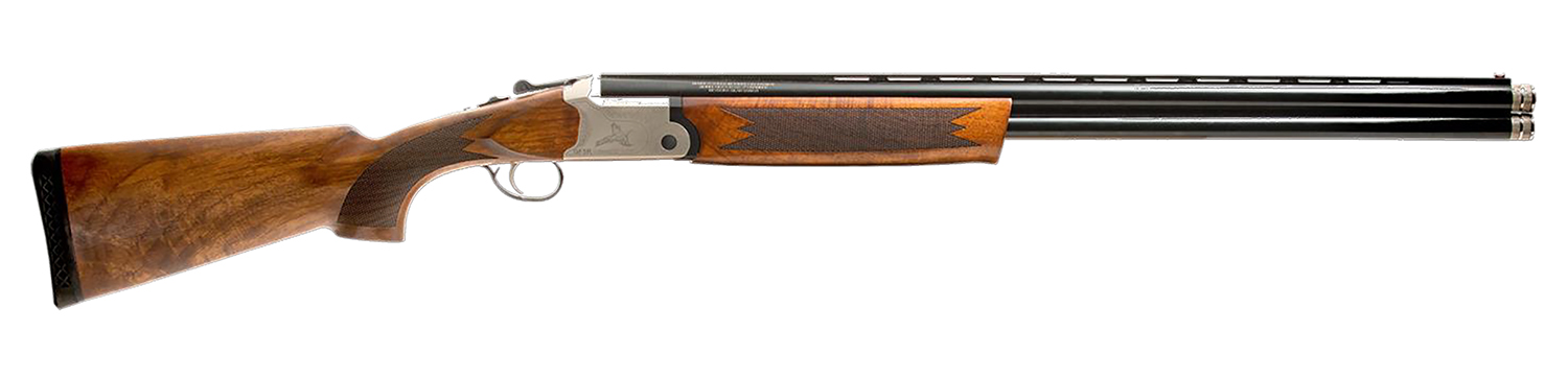 Gforce Arms GF51228 GF5 Filthy Pheasant Full Size 12 Gauge Break Open 3" 2rd 28" Black Over/Under Vent Rib Barrel, Nickel Plated Aluminum Receiver, Fixed Turkish Walnut Stock, 5 Chokes