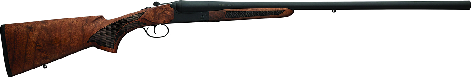Charles Daly 930396 500 Coach 410 Bore Break Open 3" 2rd 26" Black Side By Side Barrel, Steel Receiver, Fixed w/Pistol Grip Checkered Walnut Stock