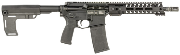 Patriot Ordnance Factory 2172 P15 Constable 5.56 NATO 30+1 10.50" M-LOK Handguard, Black Anodized Aluminum Receiver w/Picatinny Rail, Black Polymer MFT Blade Stabilizer, MFT Grip