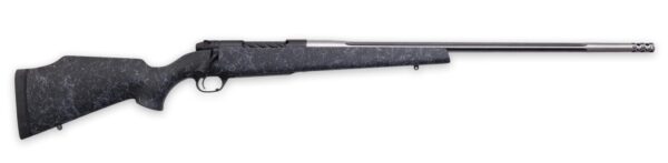 Weatherby MAM01N340WR8B Mark V Accumark 340 WBY Mag 3+1 26" Spun Stainless w/Graphite Black Cerakote Fluted Threaded Barrel, Graphite Black Cerakote Steel Drilled & Tapped Receiver, Matte Black w/Spid