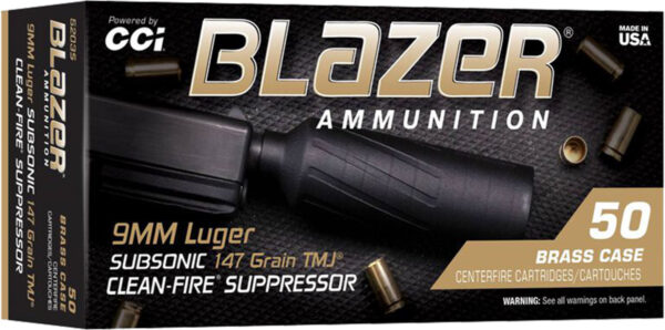 CCI 9MM 147GR BLZBRSS TMJ 50RD