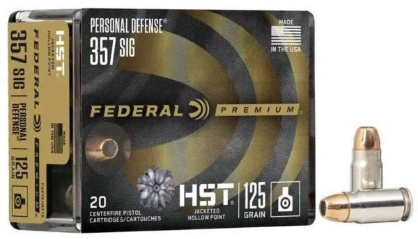 FEDERAL 357 MAG 154GR HST JHP PERSONAL DEFENSE 20 RD/BX 10 BX/CS