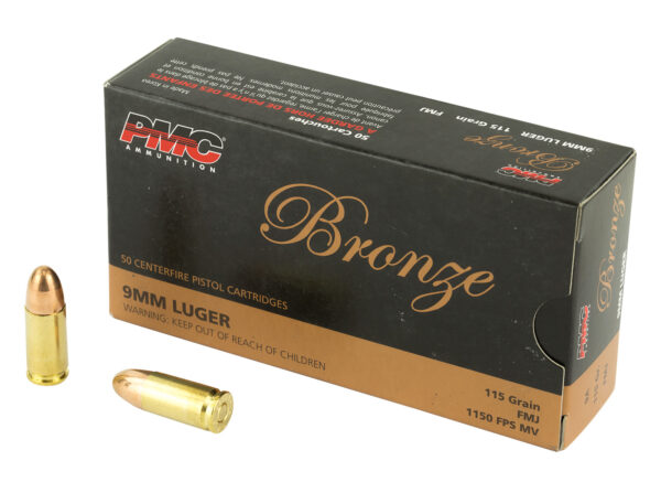 PMC 9A Bronze  9mmLuger 115gr Full Metal Jacket 50 Per Box/20 Case