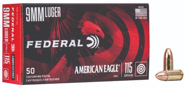 FDR 9MM 115GR AE FMJ TRAY 50RD