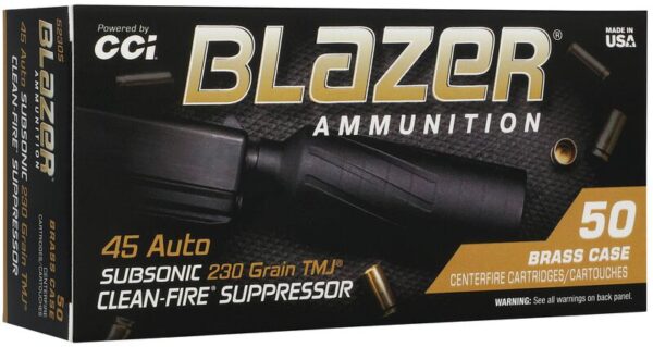 BLAZER BRASS SUPPRESSOR 45ACP 230GR TMJ 50/10