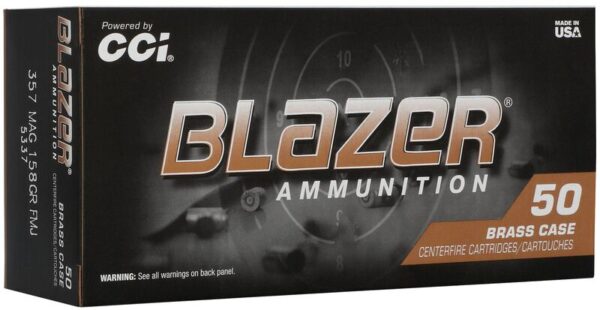 BLAZER BRASS 357MAG 158GR FMJ 50/20