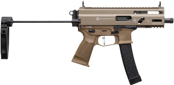 GRAND POWER STRIBOG SP9A3S 9MM - 5" 30RD MAG TAILHOOK BRACE FDE