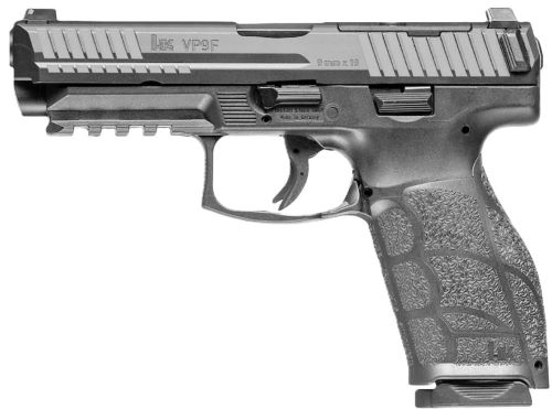 HK VP9A1 F OPTICS READY 9MM - 4.5" 2-10RD MAGS BLK CA COMPL