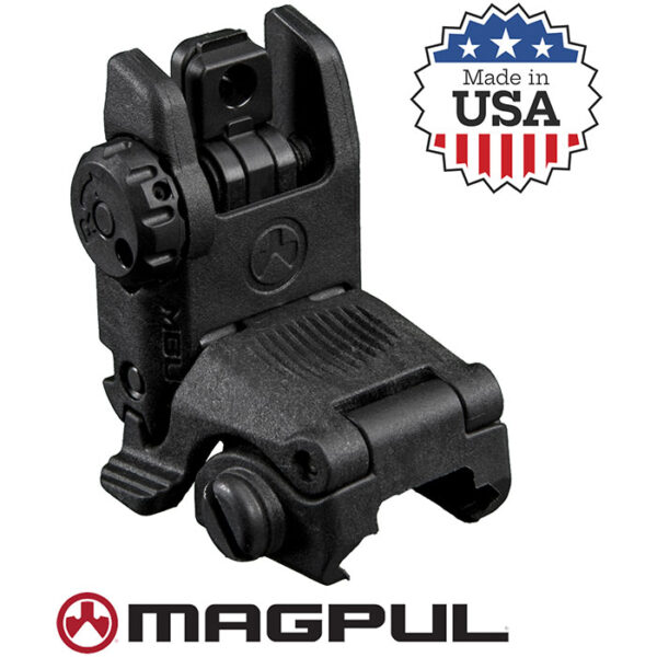 MBUS Back-Up Sight Rear Black