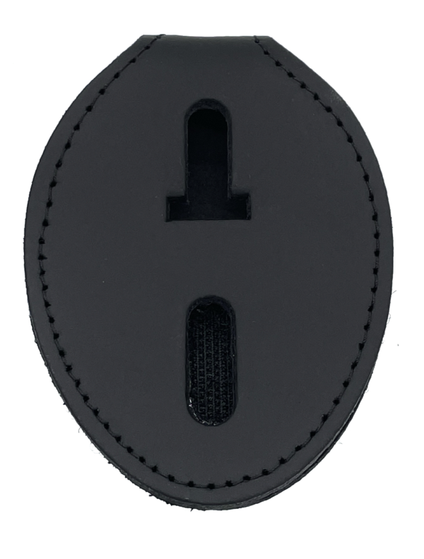 Universal Oval Badge Clip w/ Pocket & Chain