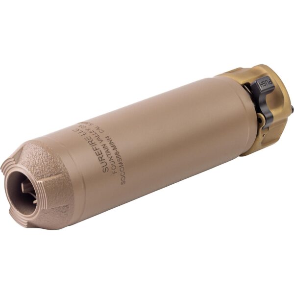 Surefire SOCOM Mini4 Suppressor 5.56/.223 5.5" Black Fast Attach FDE