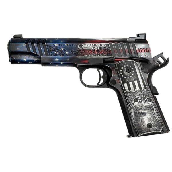 Auto Ordnance USA 250th Anniversary Founding Fathers 1911 Handgun .45 Auto 7rd Capacity 5" Barrel Engraved Grips