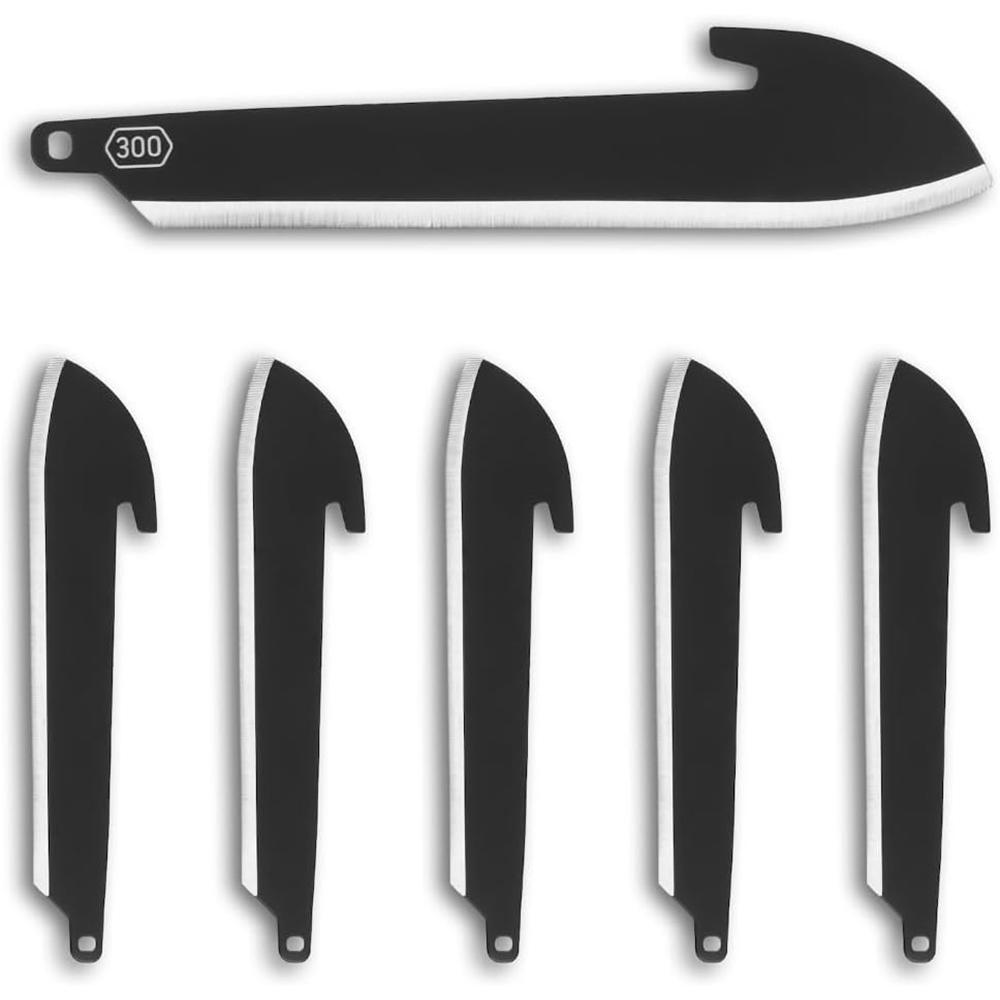 Outdoor Edge 3" Sheepsfoot Blade Pack Black 6/ct