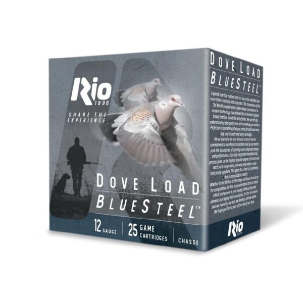 Rio Bluesteel Dove Load Shotshells 12 ga 2.75" 1oz #7 1350 fps 25/ct