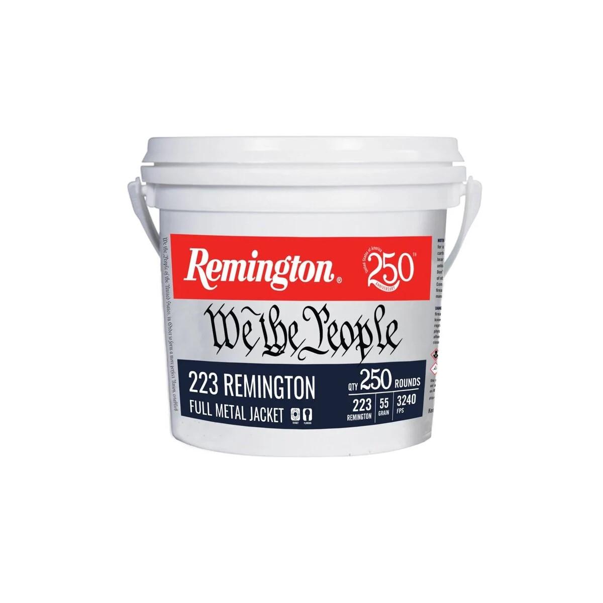 Remington "We The People" Rifle Ammunition 223 Rem 55gr FMJ 3240 fps 250/ct
