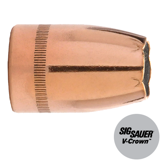 Sig Sauer V-Crown By Sierra Handgun Bullets 9mm .355" 124 gr. JHP Sig Sauer V-Crown 500/ct